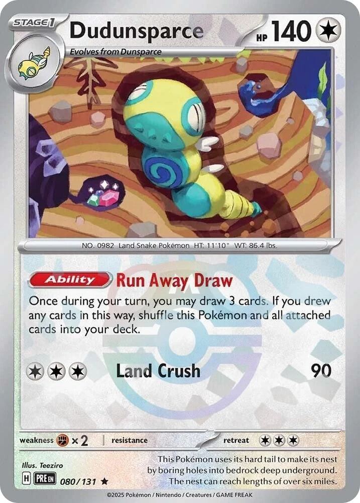 Dudunsparce – Reverse Holo