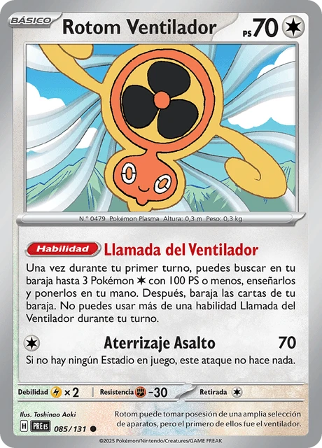 Rotom Ventilador – Reverse Holo