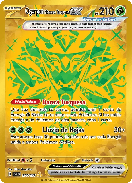 Ogerpon Máscara Turquesa ex – Holo