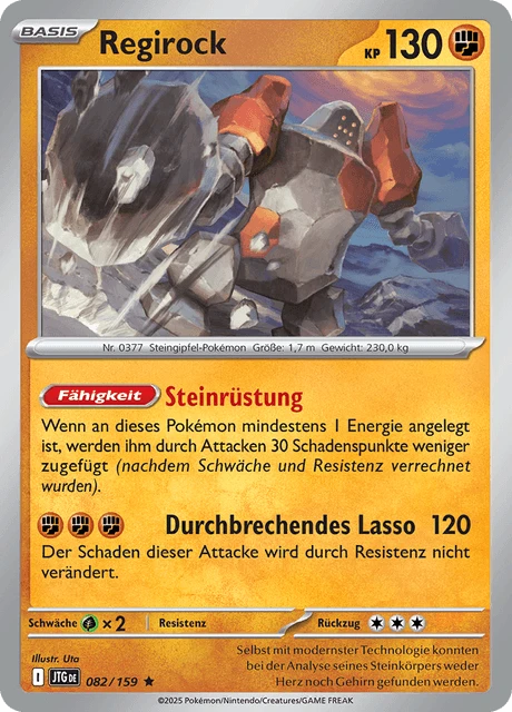 Regirock – Reverse Holo
