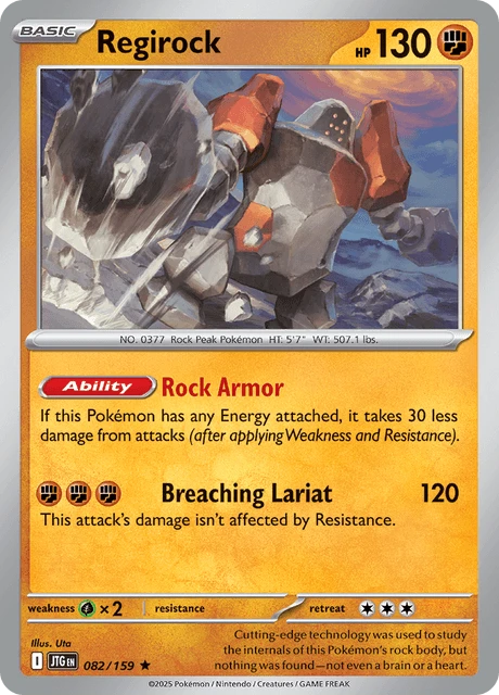 Regirock – Reverse Holo
