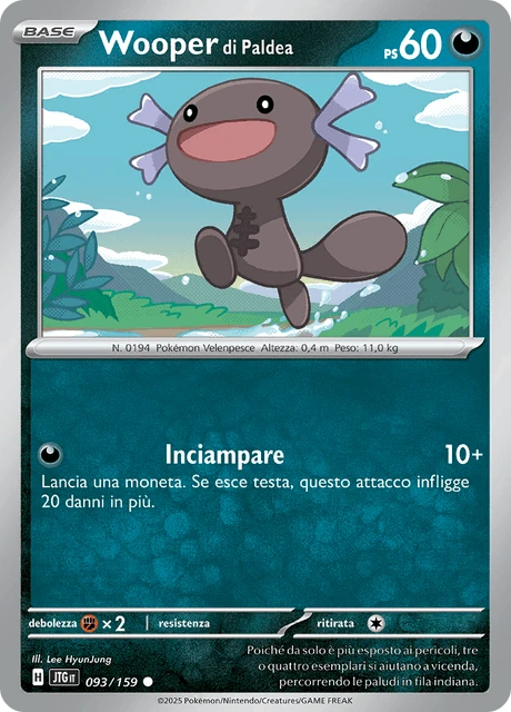 Wooper di Paldea – Reverse Holo