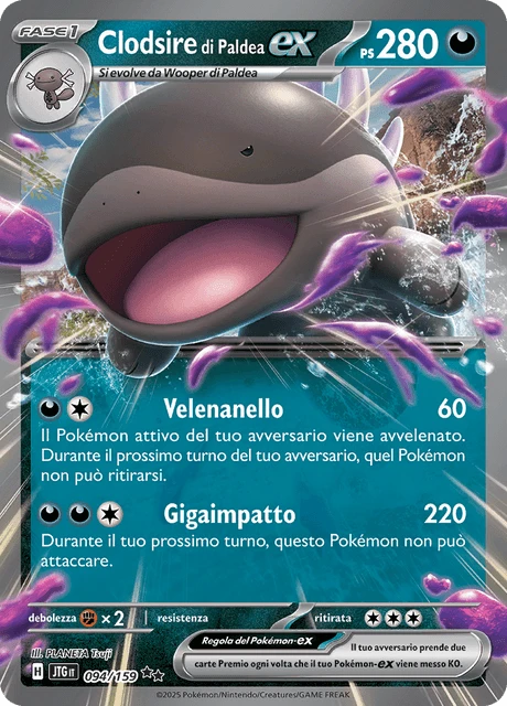 Clodsire di Paldea-ex – Holo