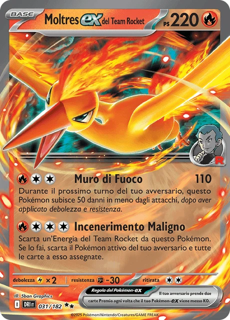 Moltres-ex del Team Rocket