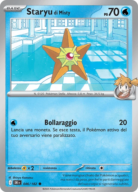 Staryu di Misty – Reverse Holo