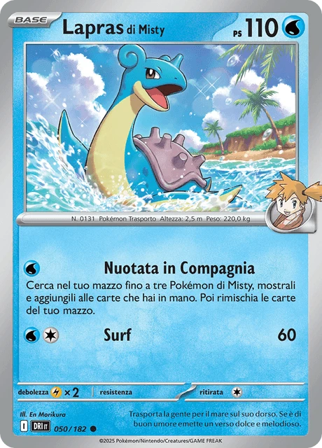 Lapras di Misty – Reverse Holo