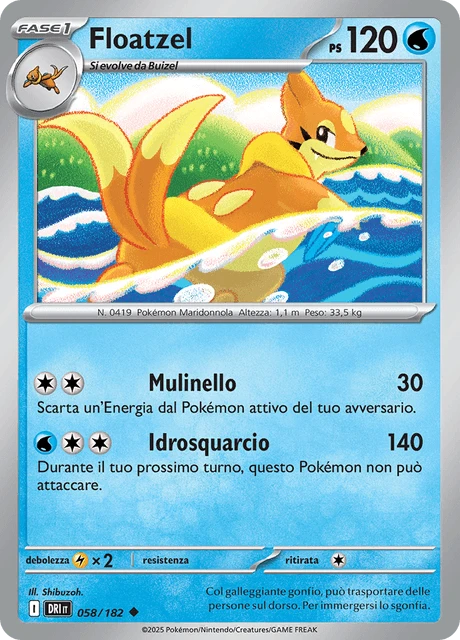 Floatzel – Reverse Holo