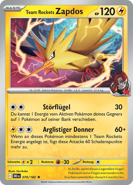 Team Rockets Zapdos – Holo