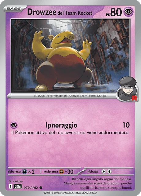 Drowzee del Team Rocket – Reverse Holo