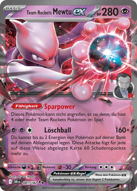 Team Rockets Mewtu-ex