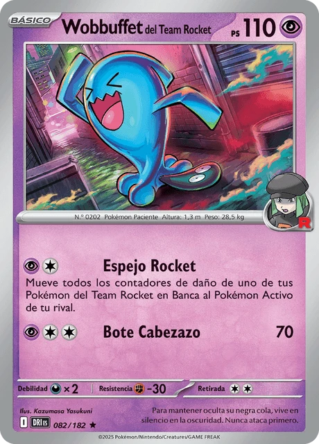 Wobbuffet del Team Rocket – Reverse Holo