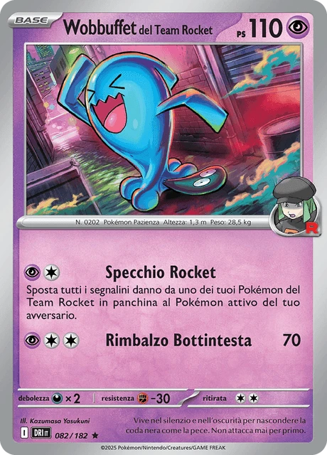 Wobbuffet del Team Rocket – Reverse Holo