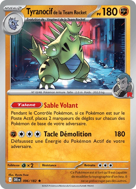 Tyranocif de la Team Rocket – Holo
