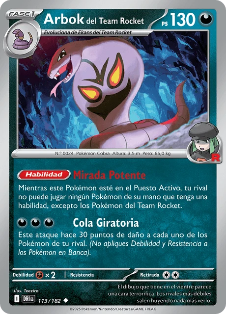 Arbok del Team Rocket – Reverse Holo