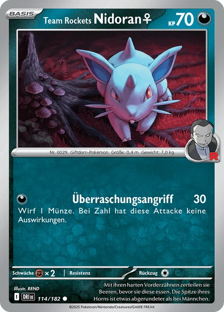 Team Rockets Nidoran♀ – Reverse Holo