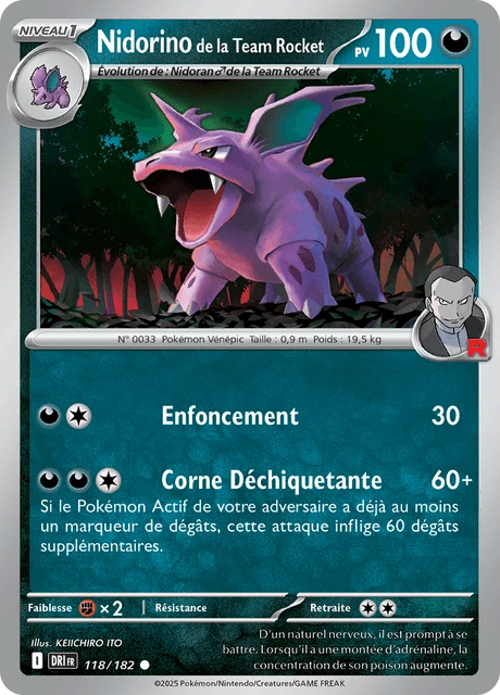 Nidorino de la Team Rocket