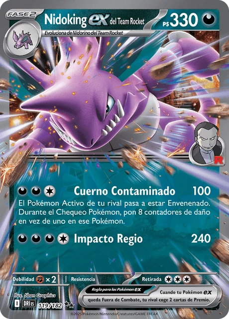 Nidoking ex del Team Rocket – Holo