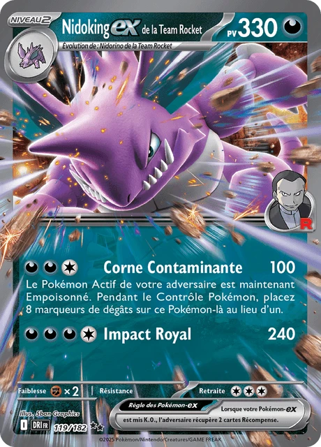 Nidoking-ex de la Team Rocket – Holo