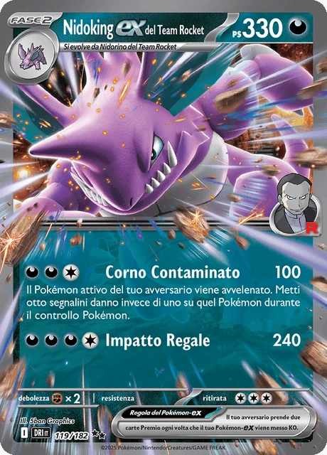 Nidoking-ex del Team Rocket – Holo