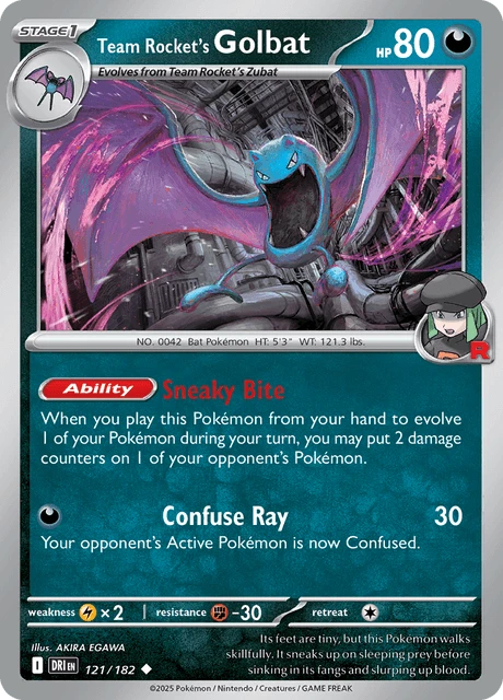 Team Rocket's Golbat – Reverse Holo
