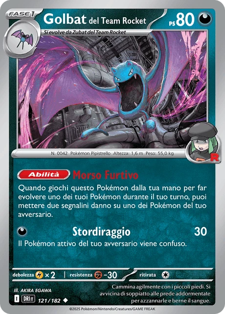 Golbat del Team Rocket – Reverse Holo
