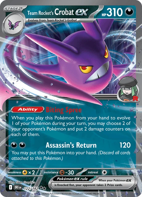 Team Rocket's Crobat ex – Reverse Holo · Team Rocket