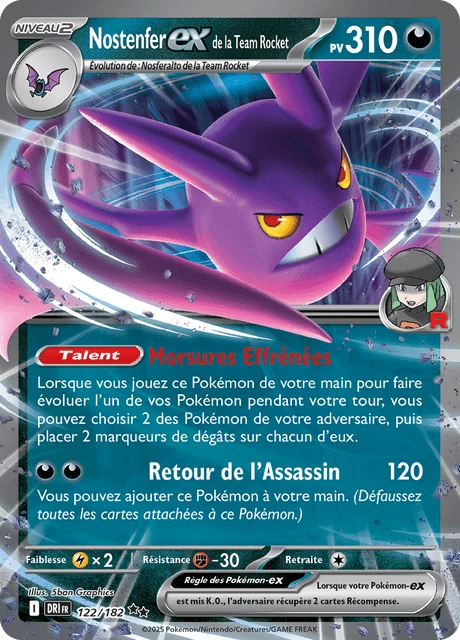 Nostenfer-ex de la Team Rocket – Reverse Holo · Team Rocket