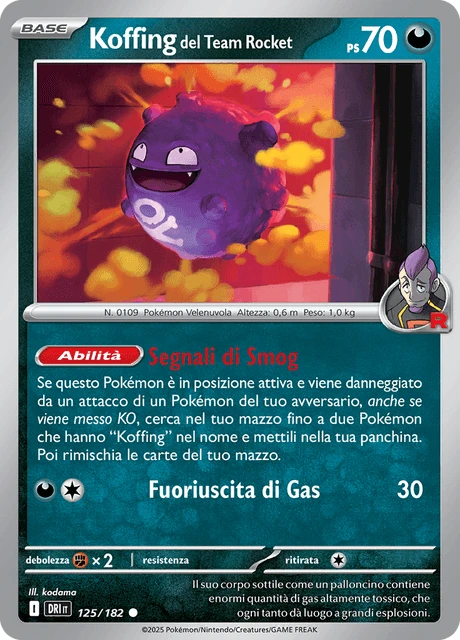 Koffing del Team Rocket – Normal
