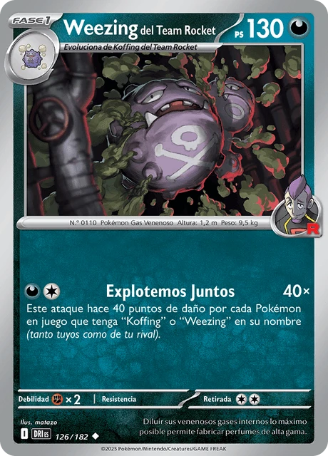 Weezing del Team Rocket – Reverse Holo