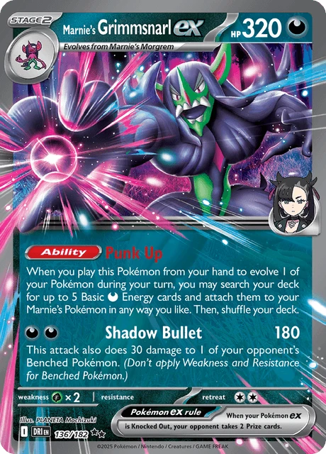 Marnie's Grimmsnarl ex – Holo