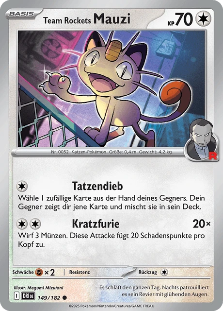 Team Rockets Mauzi – Reverse Holo