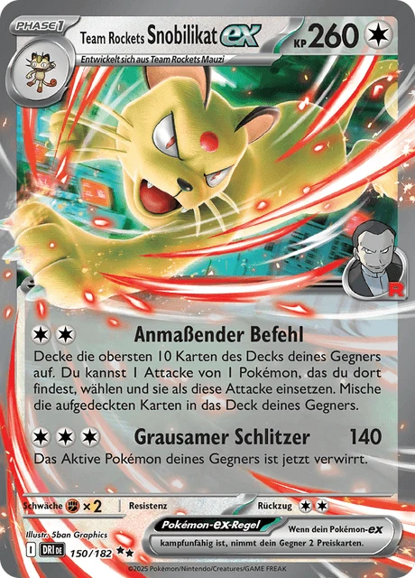 Team Rockets Snobilikat-ex – Reverse Holo · Team Rocket