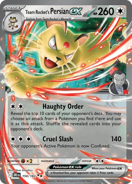Team Rocket's Persian ex – Reverse Holo · Team Rocket