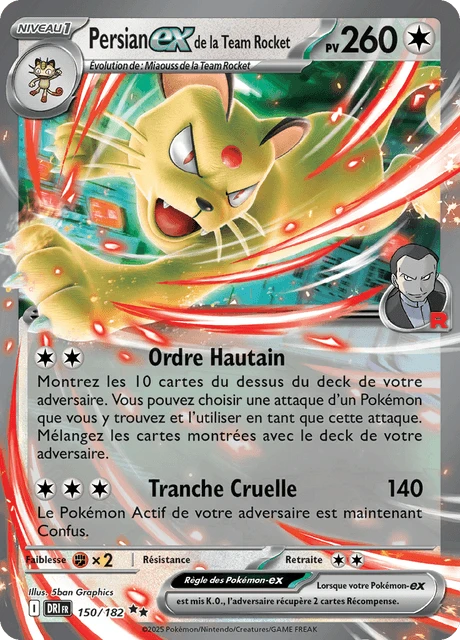 Persian-ex de la Team Rocket – Reverse Holo · Team Rocket