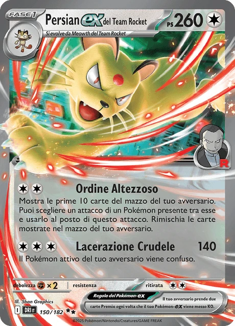 Persian-ex del Team Rocket – Reverse Holo · Team Rocket