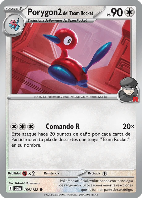 Porygon2 del Team Rocket – Reverse Holo