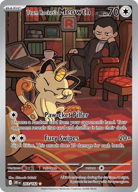 Team Rocket's Meowth – Holo
