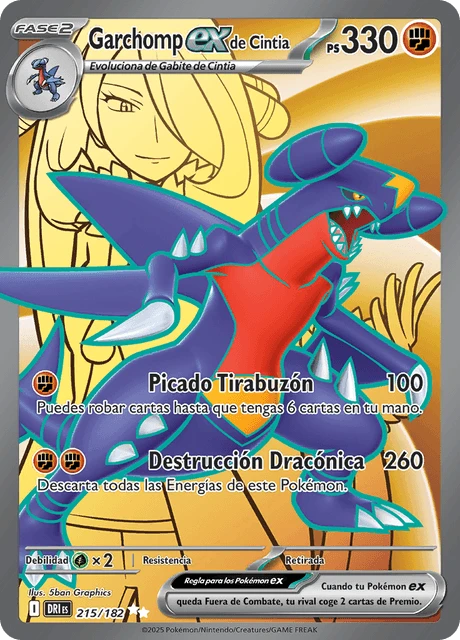 Garchomp ex de Cintia – Holo