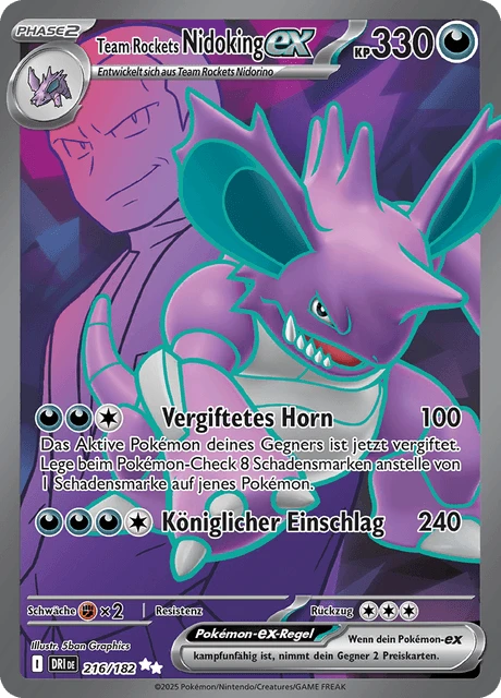 Team Rockets Nidoking-ex – Holo