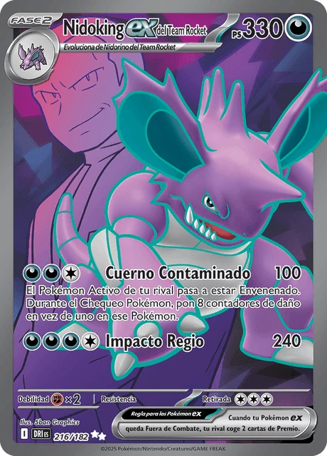 Nidoking ex del Team Rocket – Holo