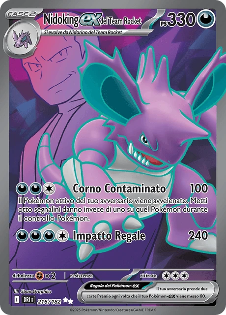 Nidoking-ex del Team Rocket – Holo
