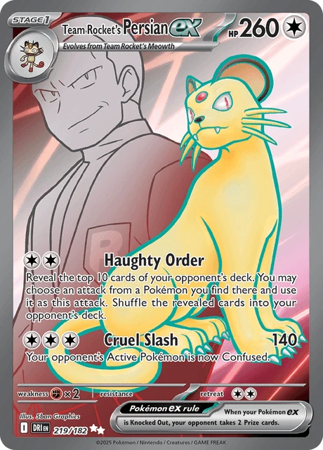 Team Rocket's Persian ex – Holo