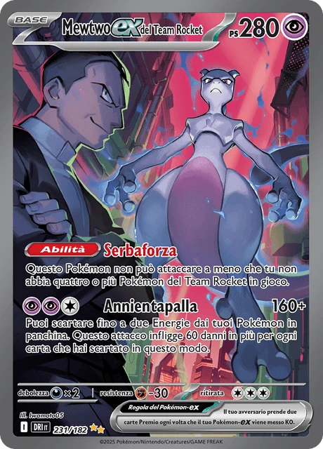 Mewtwo-ex del Team Rocket