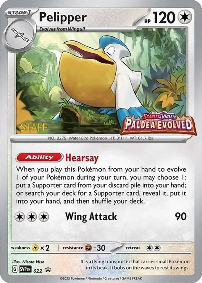 Pelipper – Holo · Stamped