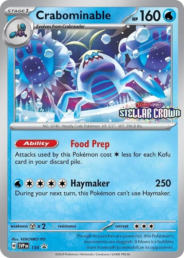 Crabominable – Holo · Stamped