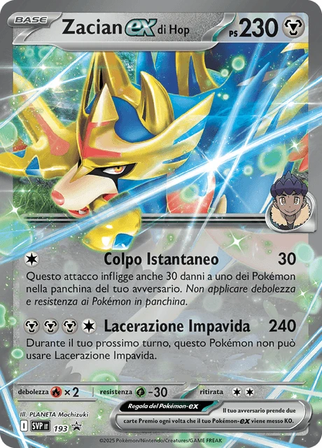 Zacian-ex di Hop – Holo