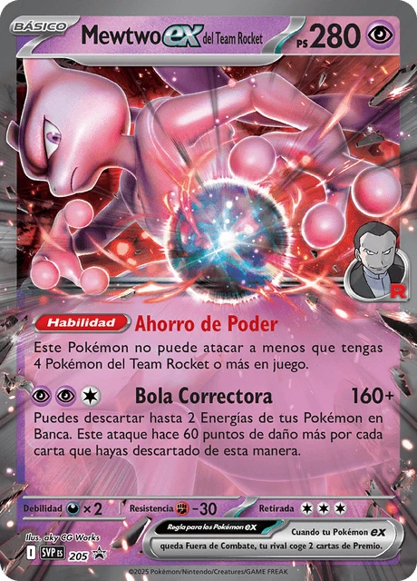 Mewtwo ex del Team Rocket