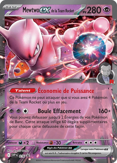 Mewtwo-ex de la Team Rocket