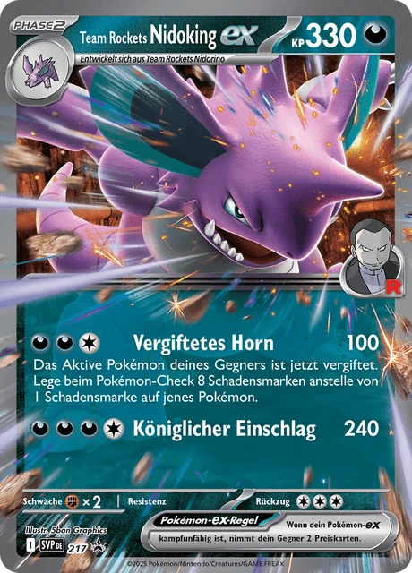 Team Rockets Nidoking-ex – Reverse Holo · Team Rocket