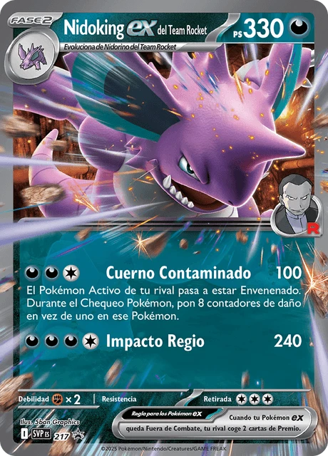 Nidoking ex del Team Rocket – Reverse Holo · Team Rocket